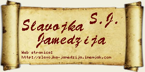 Slavojka Jamedžija vizit kartica